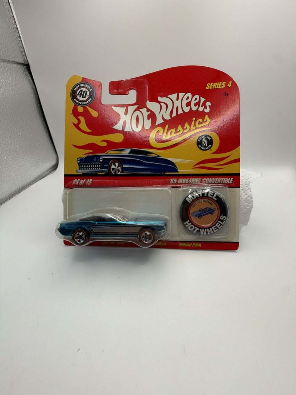 Hot Wheels Classics Series 4 #4 of 15 '65 Mustang Convertible with Collector But